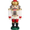 Seiffener Volkskunst Nutcracker - Exclusive King White-Red - 20 cm / 7.9 inch view 1