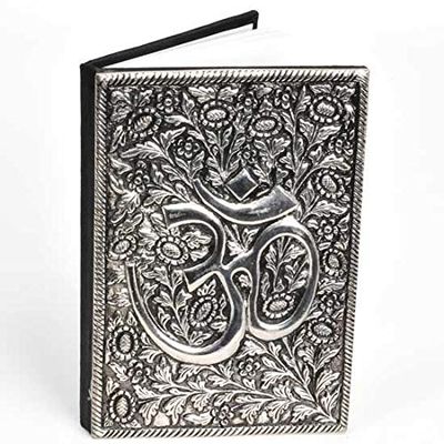 Song of India Metal Cover Om Notebook 6"x4"