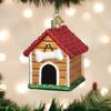 Old World Christmas Dog House Glass Blown Ornament for Christmas Tree, Handcrafted Holiday Decoration, Pet Collection view 2