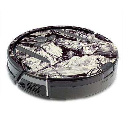 MightySkins Skin Compatible with Shark Ion Robot R85 Vacuum Minimum Coverage - Nest Sketch | Protective, Durable, and Unique Vinyl wrap Cover | Easy to Apply, Remove | Made in The USA