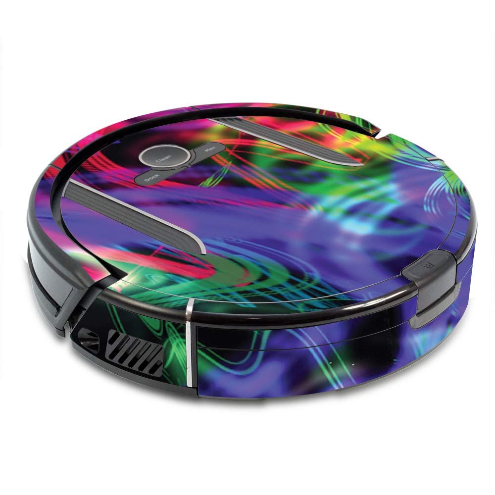 MightySkins Skin Compatible with Shark Ion Robot R85 Vacuum - Neon Splatter | Protective, Durable, and Unique Vinyl Decal wrap Cover | Easy to Apply, Remove, and Change Styles | Made in The USA