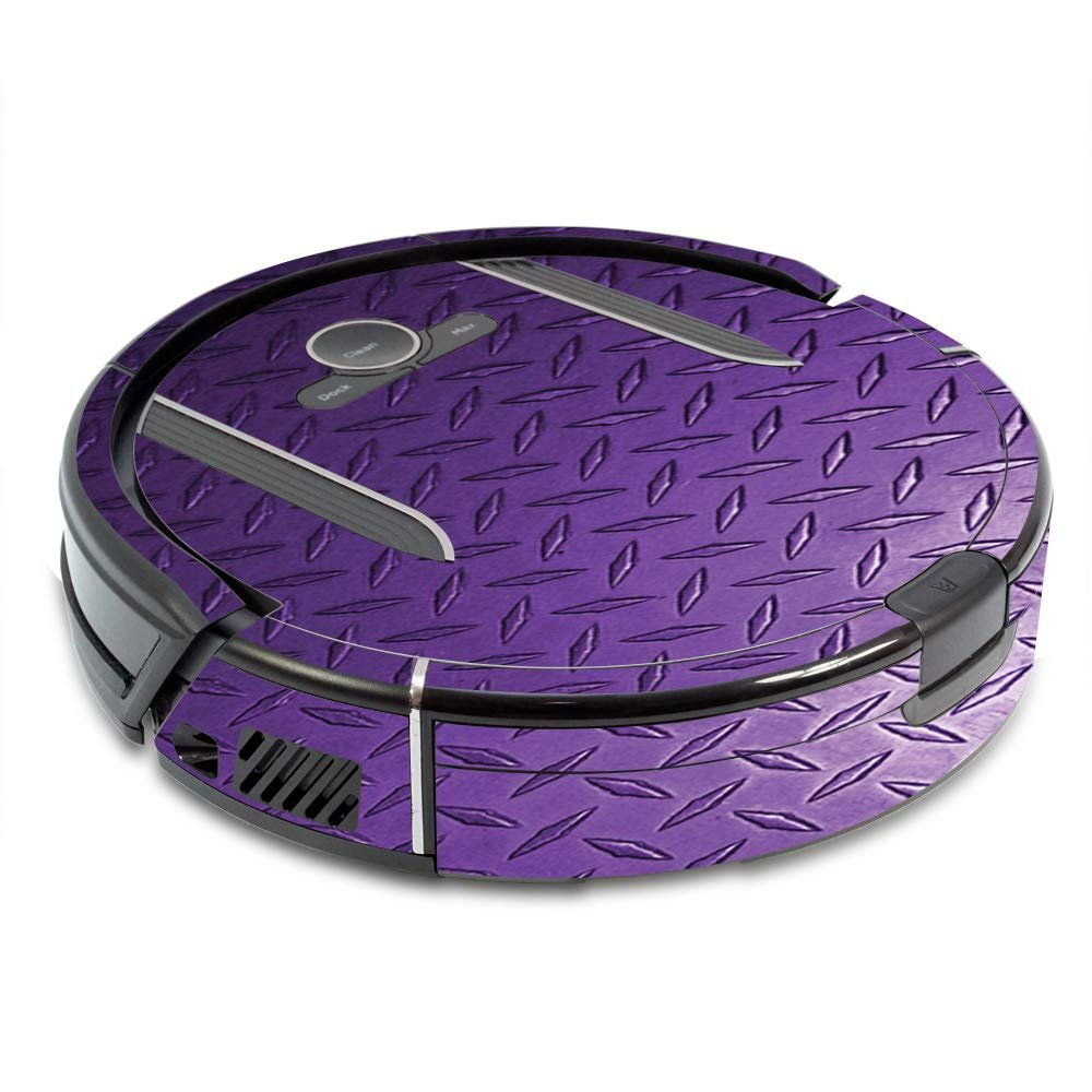 MightySkins Skin Compatible with Shark Ion Robot R85 Vacuum - Purple Diamond Plate | Protective, Durable, and Unique Vinyl wrap Cover | Easy to Apply, Remove, and Change Styles | Made in The USA