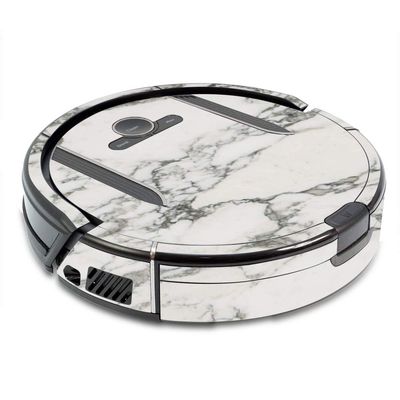 MightySkins Skin Compatible with Shark Ion Robot R85 Vacuum - White Marble | Protective, Durable, and Unique Vinyl Decal wrap Cover | Easy to Apply, Remove, and Change Styles | Made in The USA