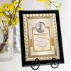 AllGiftFrames Pharmacy Graduation Gifts Graduate Present Pharmacist School Mortar Pestle Students Congratulations Future Desk Wall Plaque Display Poem Engrave Clock Gold Metal Design view 2