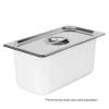 Thunder Group STPA5130C Steam Table Pan Cover 1/3 Size Solid with Handle view 4