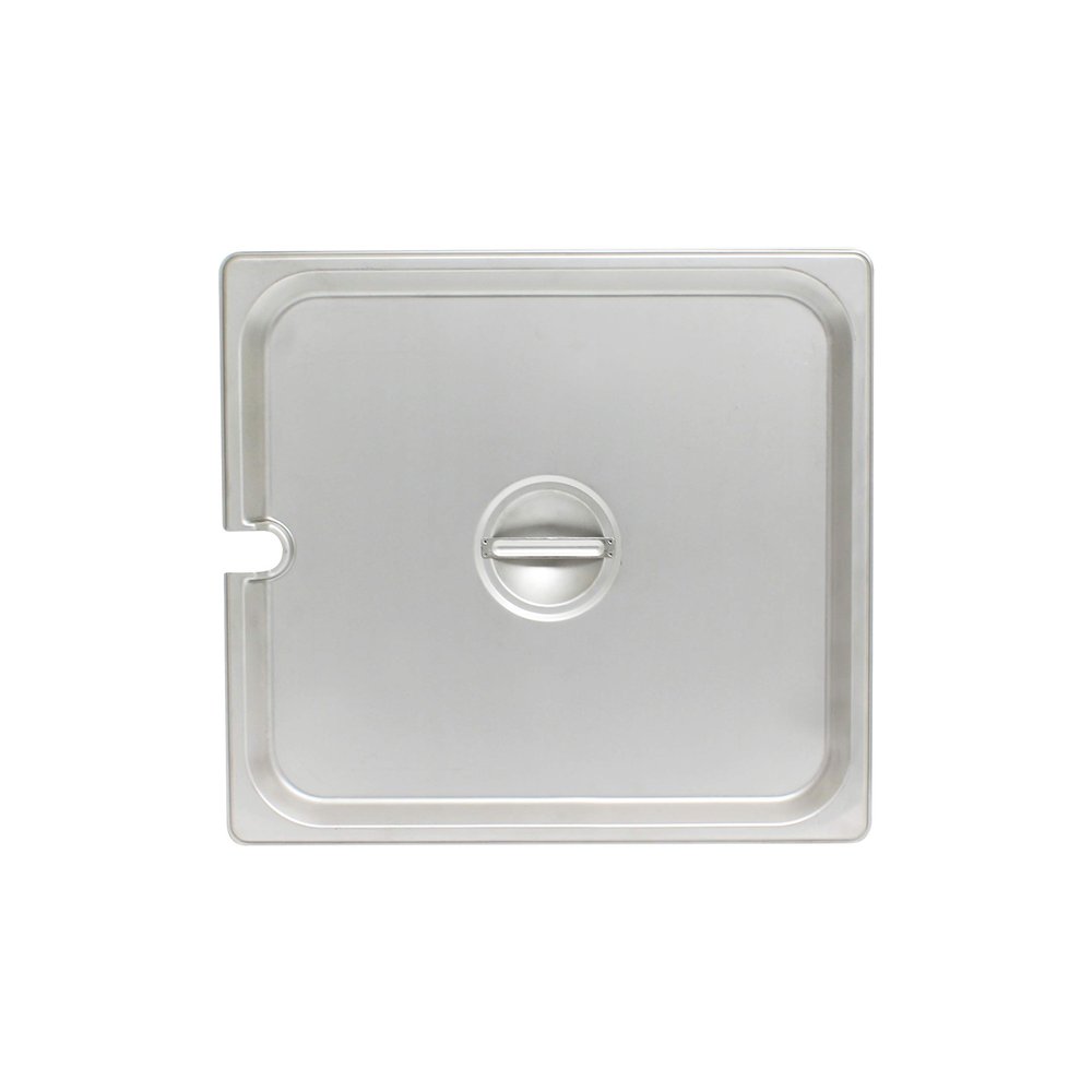 Thunder Group STPA5120CS Steam Table Pan Cover 1/2 Size Slotted with Handle