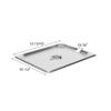Thunder Group STPA5120CS Steam Table Pan Cover 1/2 Size Slotted with Handle view 2