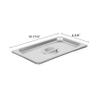 Thunder Group STPA5140C Steam Table Pan Cover 1/4 Size Solid with Handle view 2