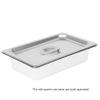 Thunder Group STPA5140C Steam Table Pan Cover 1/4 Size Solid with Handle view 4