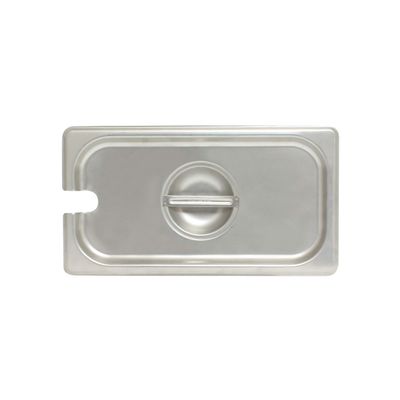 Thunder Group STPA5130CS Steam Table Pan Cover 1/3 Size Slotted with Handle