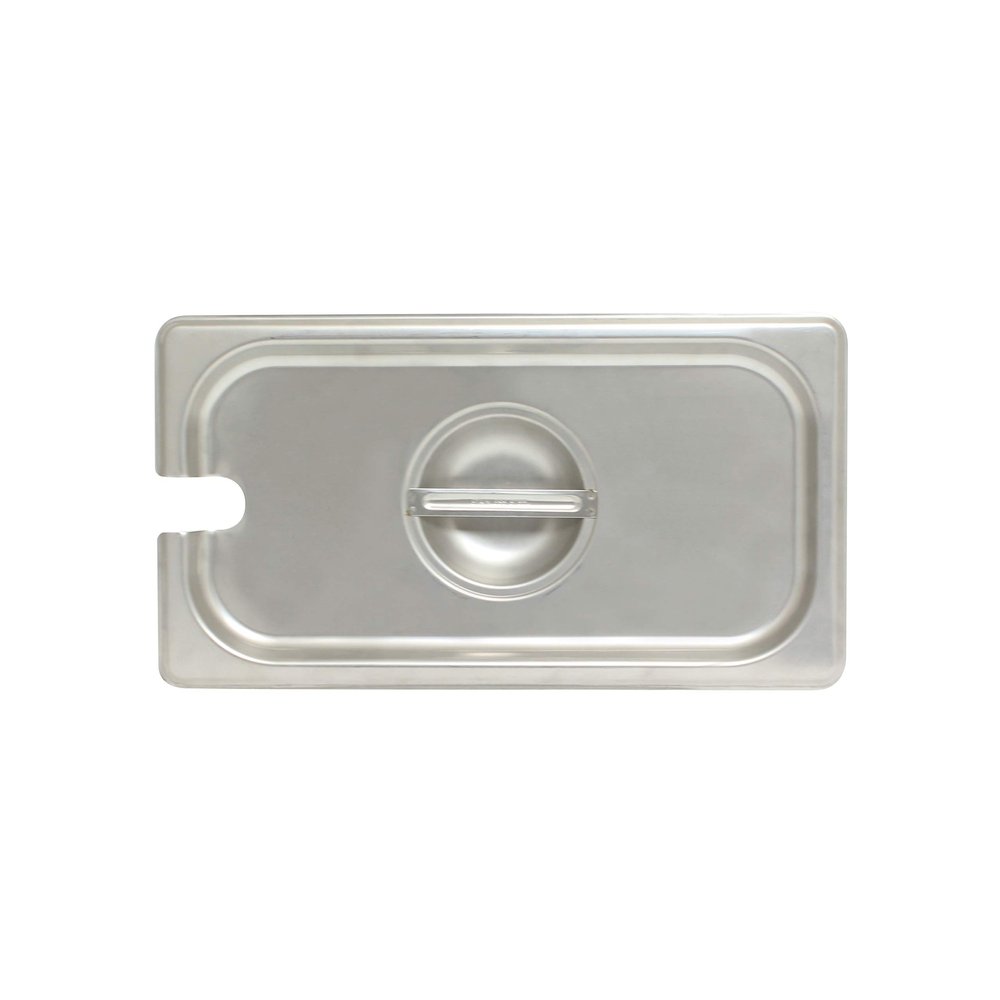 Thunder Group STPA5130CS Steam Table Pan Cover 1/3 Size Slotted with Handle