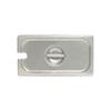 Thunder Group STPA5130CS Steam Table Pan Cover 1/3 Size Slotted with Handle view 1