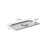 Thunder Group STPA5130CS Steam Table Pan Cover 1/3 Size Slotted with Handle view 2