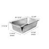 Thunder Group full size 6" deep perforated 24 gauge steam pans, comes in each view 2