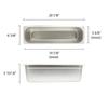 Thunder Group STPA3126L Steam Table Pan 1/2 Size Long 6" Deep view 2