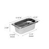 Thunder Group ninth size 2 1/2" deep 24 gauge anti jam pans view 2