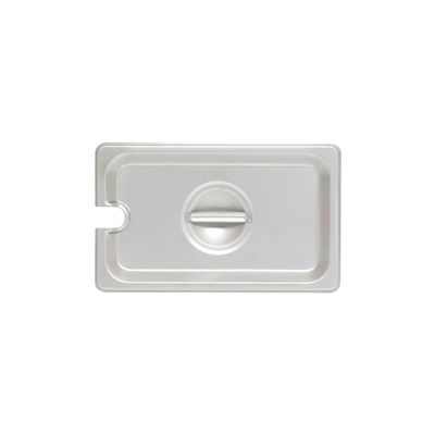 Thunder Group STPA5140CS Steam Table Pan Cover 1/4 Size Slotted with Handle