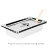 Thunder Group STPA5140CS Steam Table Pan Cover 1/4 Size Slotted with Handle view 4