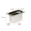 Thunder Group STPA3194 Steam Table Pan 1/9 Size 4" Deep view 2