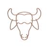 Metaltex Safari Wall-Mounted Coat Rack, Copper, 34 x 32 cm view 1