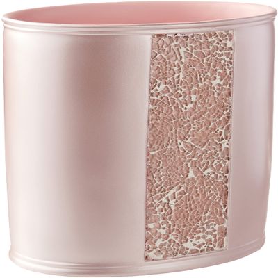 Popular Bath Sinatra Modern Bath Waste Basket Modern Classic Contemporary Decorative Beautiful Designs Bathroom Decor for Home Luxury Bath, Blush