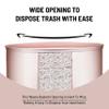 Popular Bath Sinatra Modern Bath Waste Basket Modern Classic Contemporary Decorative Beautiful Designs Bathroom Decor for Home Luxury Bath, Blush view 3