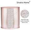 Popular Bath Sinatra Modern Bath Waste Basket Modern Classic Contemporary Decorative Beautiful Designs Bathroom Decor for Home Luxury Bath, Blush view 4
