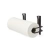 Umbra Squire Multi-Use Cabinet and Wall-Mount Paper Towel Holder for Kitchen and Bathroom, Modern Metal Design Looks Like Cast Iron, Black view 1