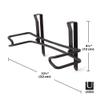 Umbra Squire Multi-Use Cabinet and Wall-Mount Paper Towel Holder for Kitchen and Bathroom, Modern Metal Design Looks Like Cast Iron, Black view 2