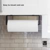 Umbra Squire Multi-Use Cabinet and Wall-Mount Paper Towel Holder for Kitchen and Bathroom, Modern Metal Design Looks Like Cast Iron, Black view 4