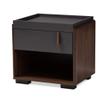 Baxton Studio Nightstands, One Size, Gray/Walnut,152-9147-AMZ view 1