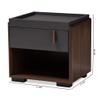 Baxton Studio Nightstands, One Size, Gray/Walnut,152-9147-AMZ view 3