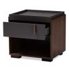 Baxton Studio Nightstands, One Size, Gray/Walnut,152-9147-AMZ view 4
