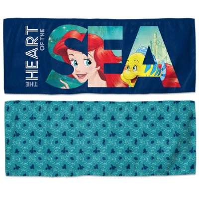 WinCraft Disney Ariel Heart of The SEA Cooling Towel - 12" x 30", Multicolor