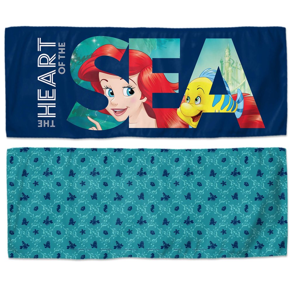 WinCraft Disney Ariel Heart of The SEA Cooling Towel - 12" x 30", Multicolor