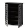 Baxton Studio Shoe Cabinets, One Size, Dark Gray view 4