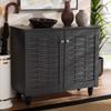 Baxton Studio Shoe Cabinets, One Size, Dark Gray view 2