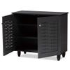 Baxton Studio Shoe Cabinets, One Size, Dark Gray view 4