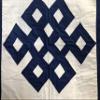 Togetherness Tapestry 17x17 original handmade in Tibet with provenance records view 1