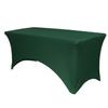 YOUR CHAIR COVERS Rectangular Spandex Table Covers 8ft Fitted Tablecloth Wedding Event Patio Decorations Elastic Fabric Stretch Tables Cover for 8 ft Folding Table (Hunter Green) view 1