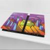 Concept Crystal TEMPERED GLASS CHOPPING BOARD  Worktop Saver - Cutting Board; MEASURES: SINGLE: 23,62 x 20,47; DOUBLE: 2 x 11,81 x 20,47; D16 Blurby World view 2