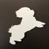 DCentral Bichon Dog Flexible Vinyl Screen Magnet: Double-Sided Decor; for Non-Retractable Screens, Multipurpose, Helps to Stop Walking into Screens, Covers Small tears. Size 4.3" x 6.3" view 3