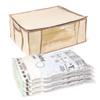 Smart Design MagicBag Instant Space Saver Storage - 1 Jumbo Tote with 4 Large Flat Compression Bags - Airtight Double Zipper - Vacuum Seal - Clothing, Pillows - Home Organization view 3