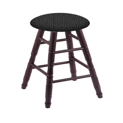 HBS Oak Counter Stool in Dark Cherry Finish with Graph Coal Seat