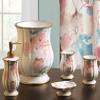 6-Piece Decorative Bathroom Accessory Set Made of Ceramic (Judy Rose) view 1