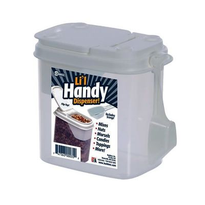 5.25" L x 3.75" W x 5.25" H Food Storage Bag-In Dispenser Lil' Handy Dispenser with Attached Scoop