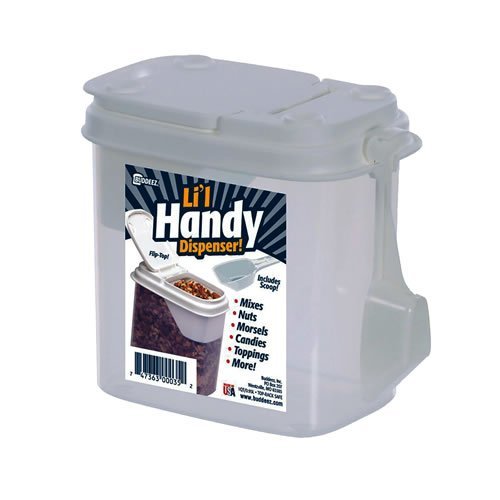 5.25" L x 3.75" W x 5.25" H Food Storage Bag-In Dispenser Lil' Handy Dispenser with Attached Scoop