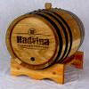 Engraved Authentic White American Oak Aging Barrels (3 Liter) - New Wood Aging Barrels For Whiskey, Bourbon, Wine, Scotch, Rum, & More | Personalized Design Template RHB135 view 1