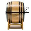 Engraved Authentic White American Oak Aging Barrels (3 Liter) - New Wood Aging Barrels For Whiskey, Bourbon, Wine, Scotch, Rum, & More | Personalized Design Template RHB135 view 4