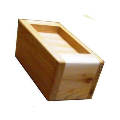 Steve's Gift Shoppe Bed Lifter Furniture Lifter for 2 x 4 Inch Furniture Legs - Set of Four (Stained Cedar + Felt Bottom, 4 Inch Lift)